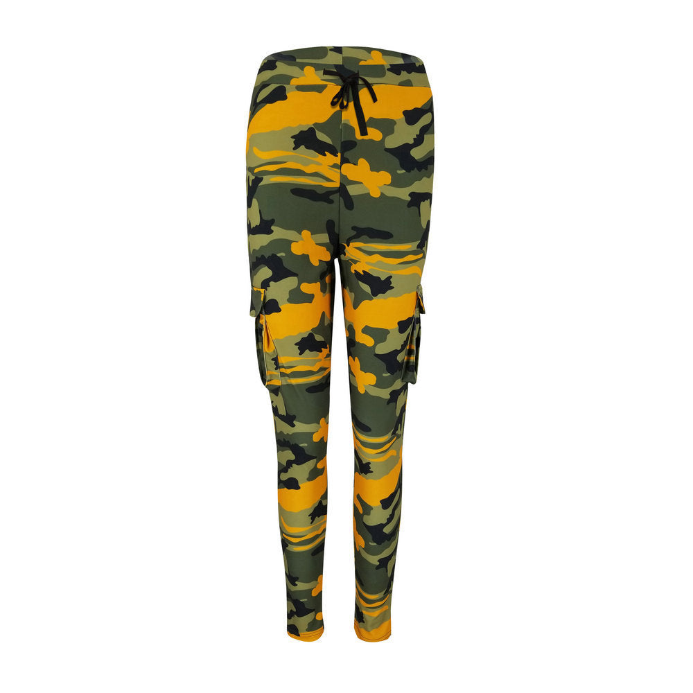 🌿 Comfy Camo High Waist Trousers: Your New Casual Must-Have! 🍂