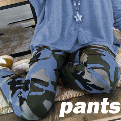 🌿 Comfy Camo High Waist Trousers: Your New Casual Must-Have! 🍂