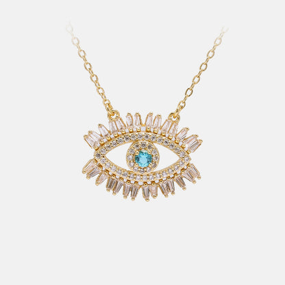 Symbolic Evil Eye Pendant Necklace - BLUTIFUL1