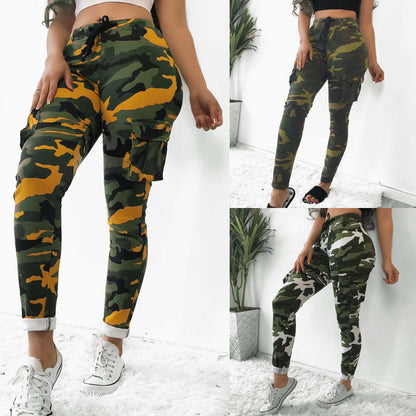 🌿 Comfy Camo High Waist Trousers: Your New Casual Must-Have! 🍂