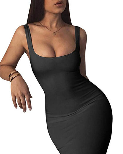 Womens Sexy Bodycon Tank Dress Sleeveless - BLUTIFUL1